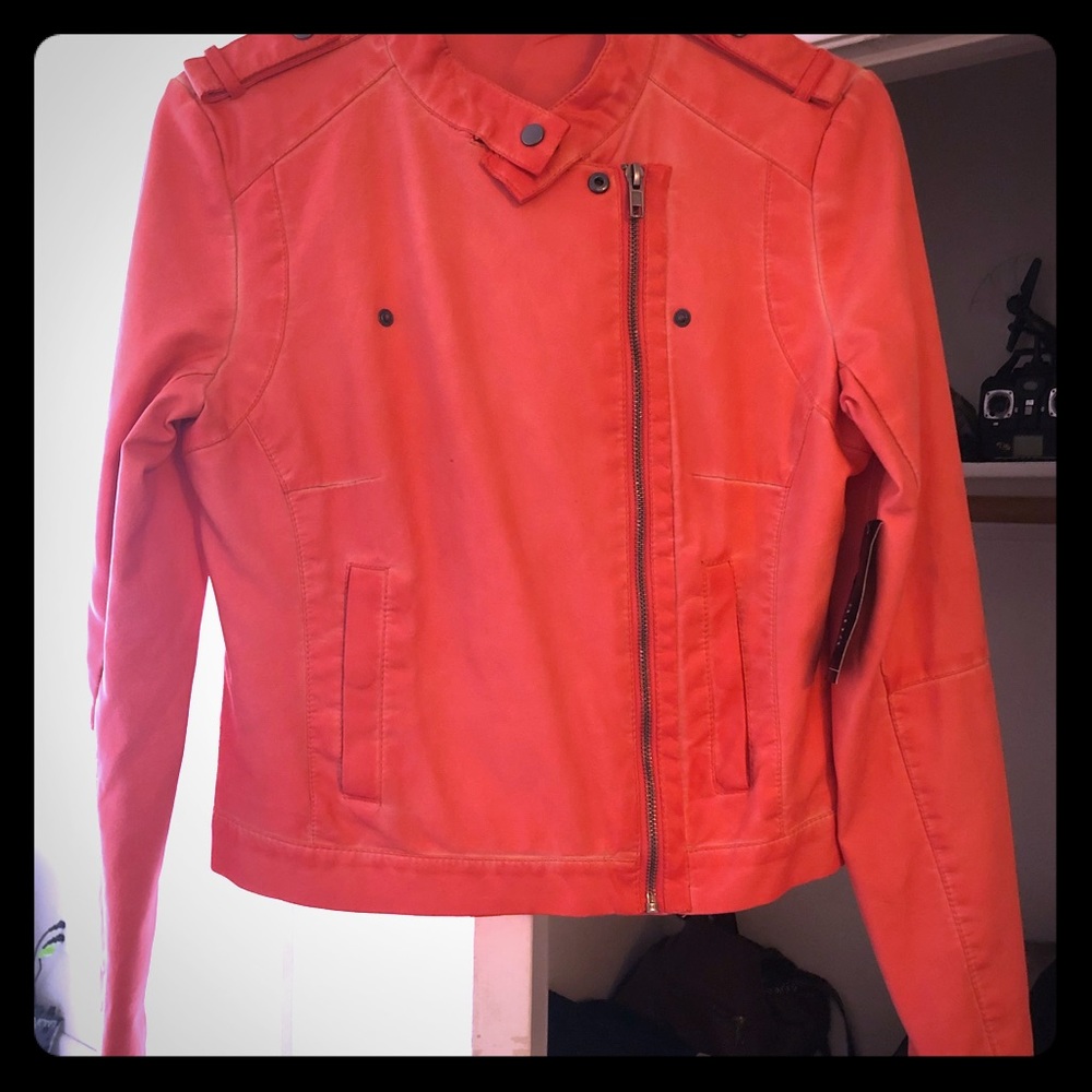 Leather coat